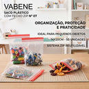 Saco Com Fecho Zip Lock Hermético N07 14x20cm 50un - Vabene