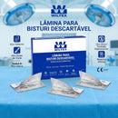 Lâmina Bisturi Descartável 100un - Wiltex