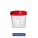 Coletor Estéril Sem Pá Tampa Vermelha 50ml - Labor Import