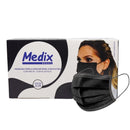 Máscara Tripla Descartável Preta 50un - Medix