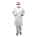 Avental Descartável Branco Manga Longa 40G 10un - Anadona