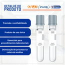 Tubo Coleta Vácuo Fluoreto de EDTA 2ml Tampa Cinza 13x75mm 100un - Medix