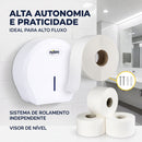 Dispenser Para Papel Higiênico Rolão 300/500m Branco - Nobre