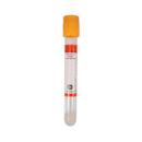 Tubo Para Coleta de Sangue Soro Gel 8,5ml Amarelo Ouro 100un - Descarpack