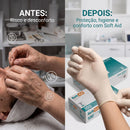Luva de procedimento Látex Sem Pó 100un - Soft Aid