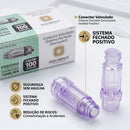 Conector Valvulado Sistema Fechado Positivo 100un - Descarpack