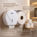 Dispenser Para Papel Higiênico Rolão 300/500m Branco - Nobre