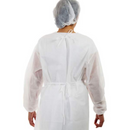 Avental Descartável Branco Manga Longa 20G 10un - Descarpack