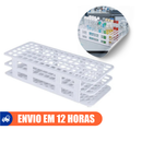 Estante Grade 90 Tubos 12-13mm Branca 1un - Labor Import