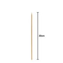 Espeto De Churrasco Bambu 30cm 50un - Talge