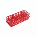 Estante Grade Para Tubos de Ensaio 40 Lugares 20-21mm Vermelha - Tera Medical