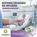 Conector Valvulado Sistema Fechado Positivo 100un - Descarpack
