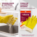 Luva de Limpeza Látex Multiuso Amarela Tamanho GG 1 Par - Vabene