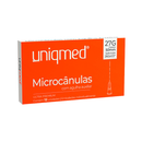 Microcanulas 50x0,40mm Com Agulha Auxiliar 26G 12un - Uniqmed