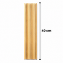 Vareta Bambu  Algodão Doce 40cm  50un - Vabene