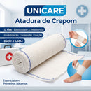 Atadura de Crepom 13 Fios 25cm x 1,8m 12 Rolos - Unicare