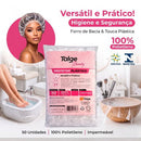 Protetor Para Bacia Serve Como Touca e Propé 60x45cm 50un - Talge
