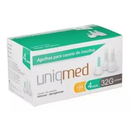 Agulha Descartável Para Caneta de Insulina 4x23mm 32G 100un - Uniqmed