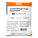 Avental Descartável Manga Longa 30G 10un - Medix