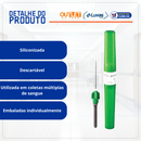 Agulha Para Coleta de Sangue à Vácuo 25x0,8mm 21G 100un - Wiltex