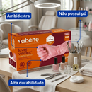 Luva Viniflex Rosa Sem Pó 100un - Vabene