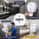 Dispenser Para Papel Higiênico Rolão 300/500m Branco - Nobre