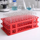 Estante Grade Para Tubos de Ensaio 40 Lugares 20-21mm Vermelha - Tera Medical