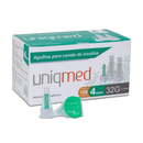 Agulha Descartável Para Caneta de Insulina 4x23mm 32G 100un - Uniqmed