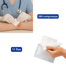 Compressa Gaze 11 Fios Rebecca 7,5x7,5 cm 500un - American