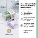 Conector Valvulado Sistema Fechado Positivo 100un - Descarpack