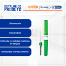 Agulha Para Coleta de Sangue à Vácuo 25x0,80mm 21G 100un - Medix