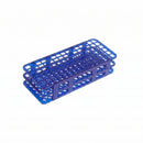 Estante Grade Para Tubos de Ensaio 40 Lugares 20-21mm Azul - Tera Medical