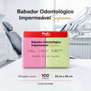 Babador Odontológico 33cm x 45cm Descartável Colorido 100un - Medix