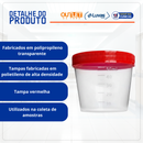 Coletor Estéril Sem Pá Tampa Vermelha 50ml - Labor Import