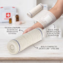 Atadura de Crepom 13 Fios 25cm x 1,8m 12 Rolos - Unicare