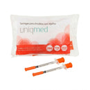 Seringa de Insulina 0,5ml Com Agulha 12,7x0,33mm 10un - Uniqmed