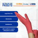 Luva de Procedimento Látex Vermelha Sem Pó 100un - Unigloves