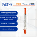 Seringa de Insulina 1ml com Agulha Fixa 6x0,25mm 10un - Descarpack