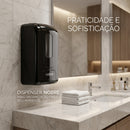 Dispenser Sabão E Álcool Com Reservatório Preto Street 800ml - Nobre