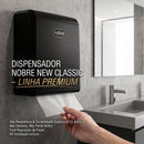 Dispenser Para Papel Toalha Interfolhas Preto - New Classsic Nobre