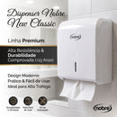 Dispenser Para Papel Toalha Interfolhas New Classic Branco - Nobre