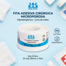 Fita Cirúrgica Microporosa Branca 2,5cm x 10m - Wiltex
