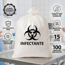Saco de Lixo Infectante 15 Litros 100un - Descarbox