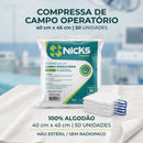 Campo Operatório 40x45cm  Sem RX 50un - Nicks Pharma