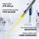 Ponteira Gilson Amarela 0 - 200ul 1000un - Tera Medical