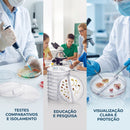 Placa de Petri 90x15mm Bipartida 10un - Tera Medical