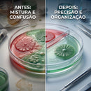 Placa de Petri 90x15mm Bipartida 10un - Tera Medical