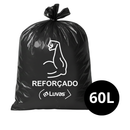 Saco De Lixo Preto 60L Reforçado 100un - Dr Luvas