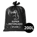 Saco De Lixo Preto 200L Super Reforçado 100un - Dr Luvas