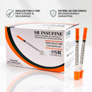 Seringa Insulina 0,5ml Com Agulha Fixa 25x0,60 100un - SR